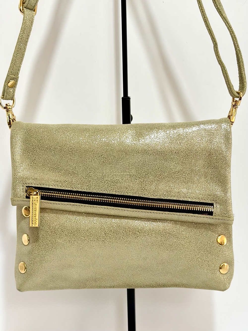 Hammitt VIP MD Crossbody Bag In Gold Metallic With Shiny Gold Hardware Like 🆕